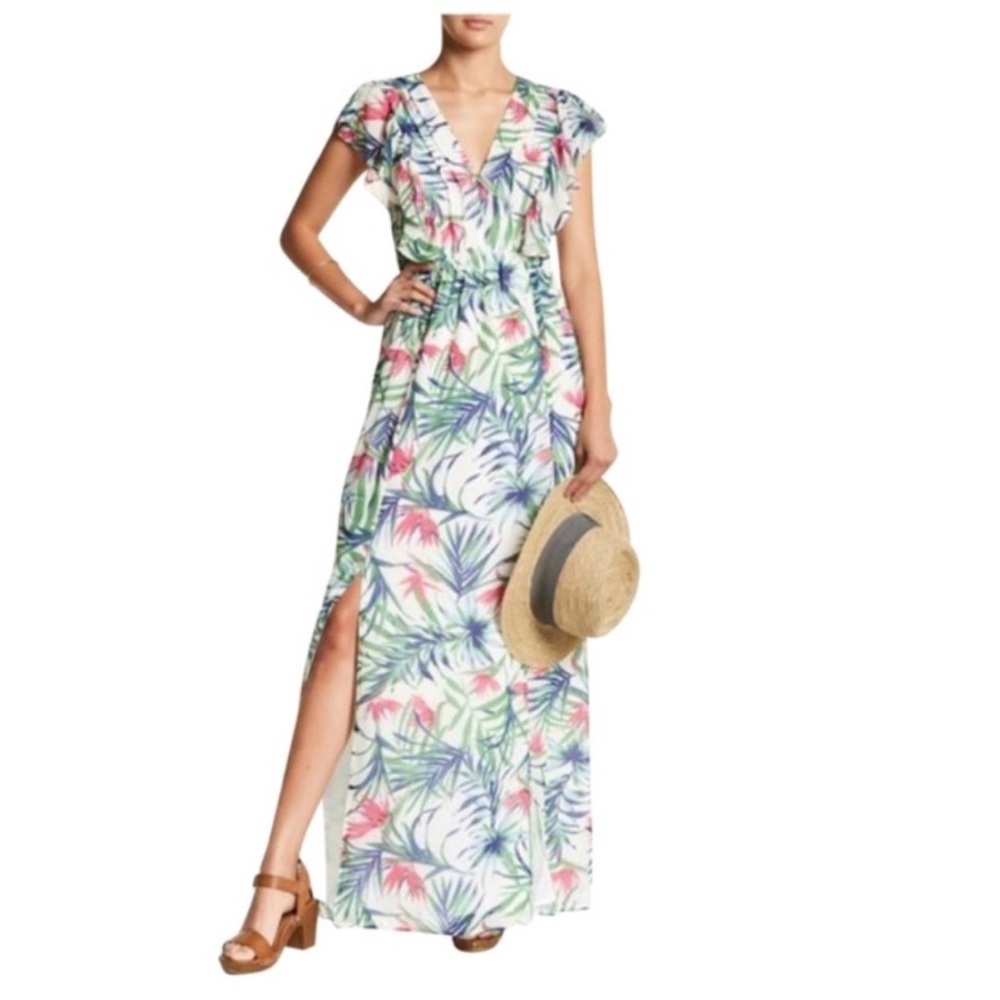 Adelyn Rae Floral Maxi Dress